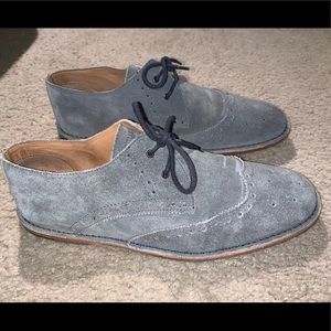 Ben Sherman Grey Suede Wingtip dress shoe